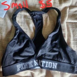 PINK Victoria's Secret Black Sports Bra